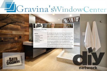 diy network, bath crashers, matt muenster, gravinas window center, gravina window and siding